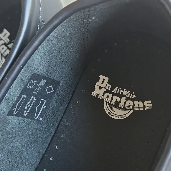 Dr Martens Adrian Quad Platform Tassel Loafers Black Leather- Unisex M6, W7 - Picture 3 of 10